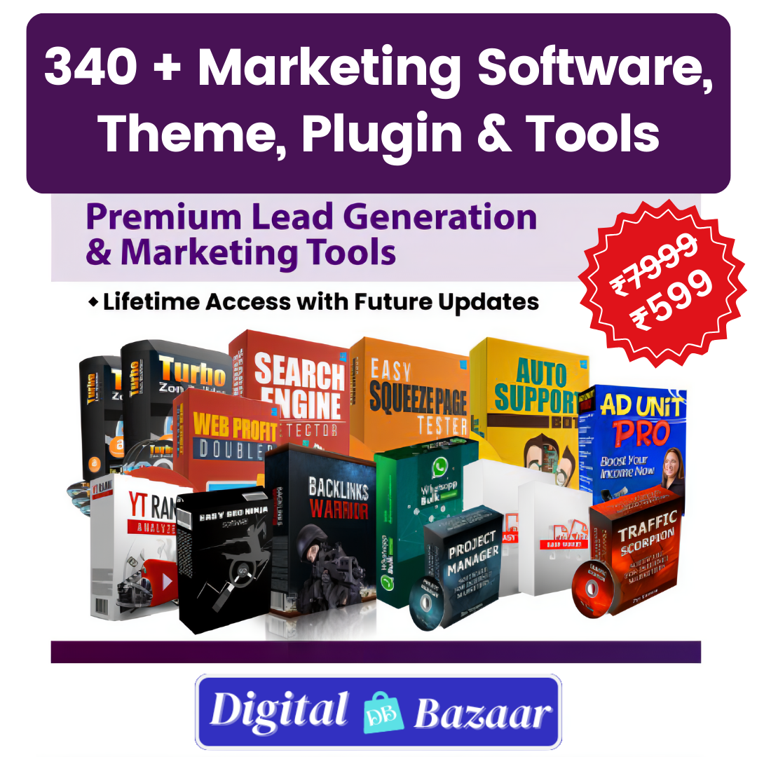 340-Marketing-Software-Tools.png 340+ Marketing Software, Theme, Plugin & Tools Bundle - Image 1