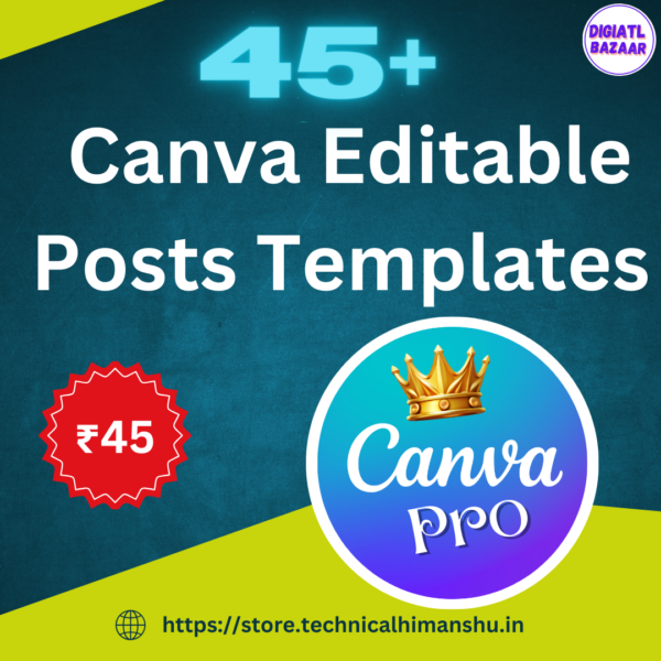 45+ Canva Editable Posts Templates