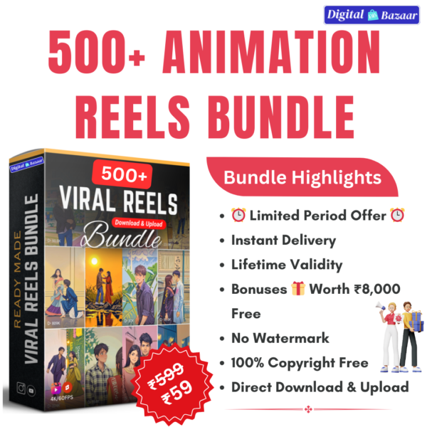 500+ Animation Viral Reels Bundle