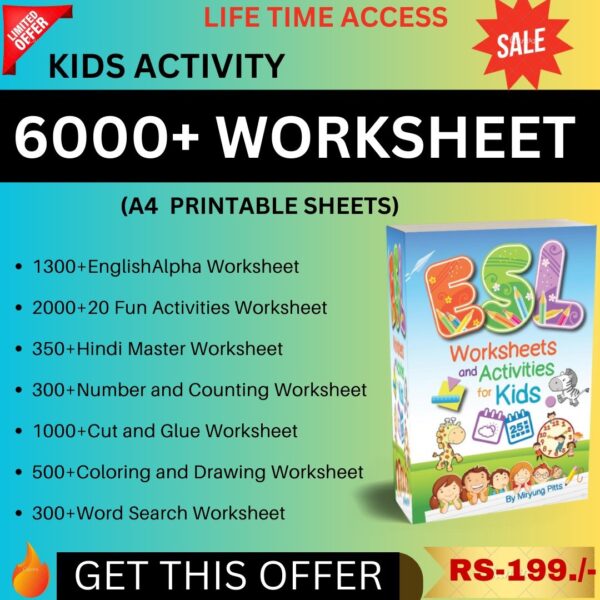 6000+ Kids Activity Worksheet Bundle