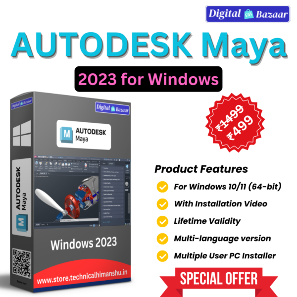 Autodesk Maya 2023 for Windows Lifetime Validity