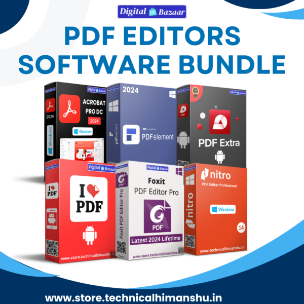 PDF Editors Software Bundle Lifetime Validity