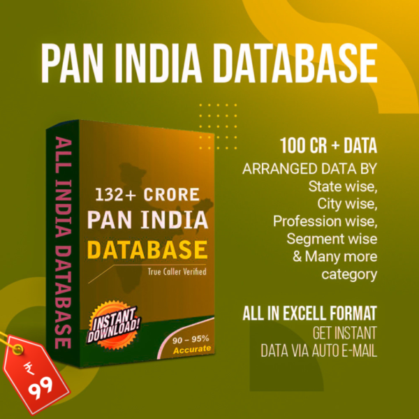Pan India Database Including All Business Categories