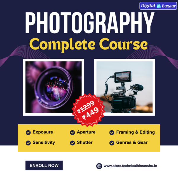Photography Complete English Video Course