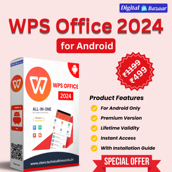 WPS Office 2024 for Android lifetime Validity